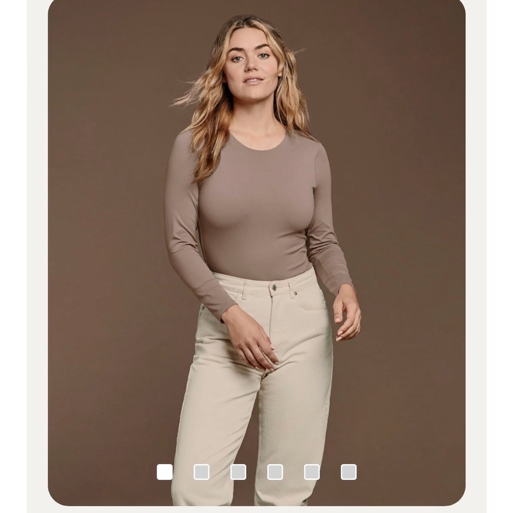 Like new nuudes bodysuit —color Mocha